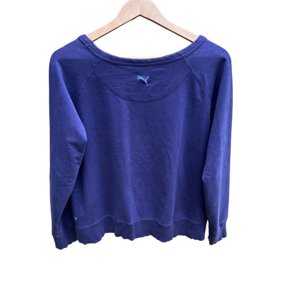 PUMA Pullover Round Neck Sweatshirt Purple Size X-large - Picture 3 of 4